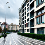**

"A modern apartment building in Istanbul, showcasing both older and newer construction. Overcast sky. The image should convey the mix of potential and risk associated with property investment in the city. Focus on architectural details highlighting construction quality. Fully clothed people walking on the sidewalk. Safe for work, appropriate content, fully clothed, professional, perfect anatomy, natural proportions, high quality."

**